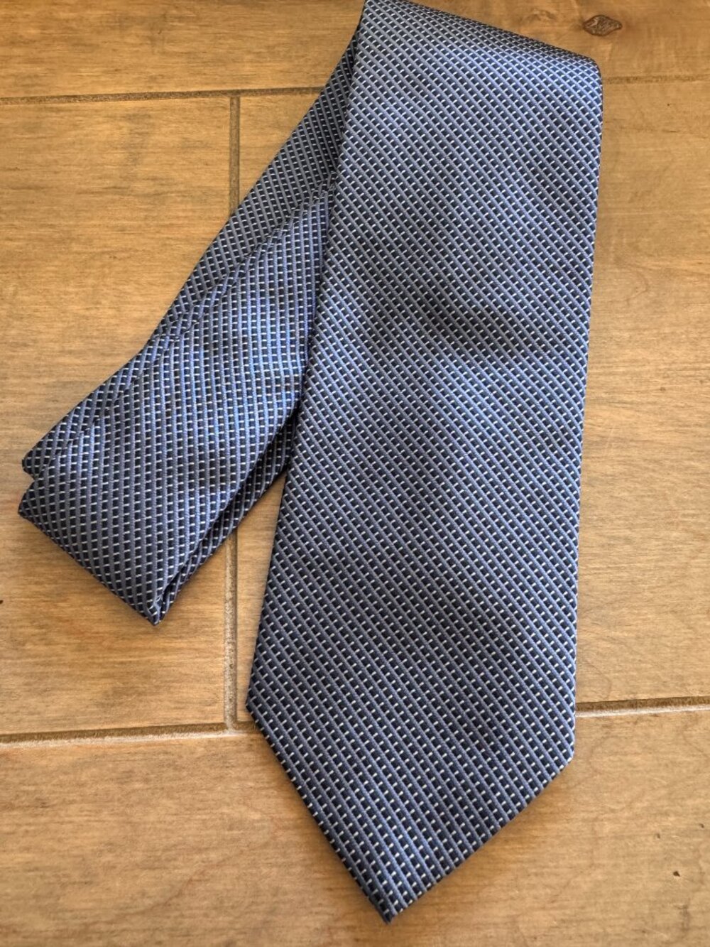 Polished Classic! Brooks Brothers Navy & Silver Silk Tie